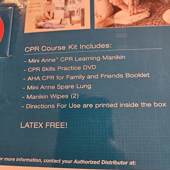 CPR Anytime Training Kit For Family and Friends Instructional DVD Manikin New - Picture 9 of 9